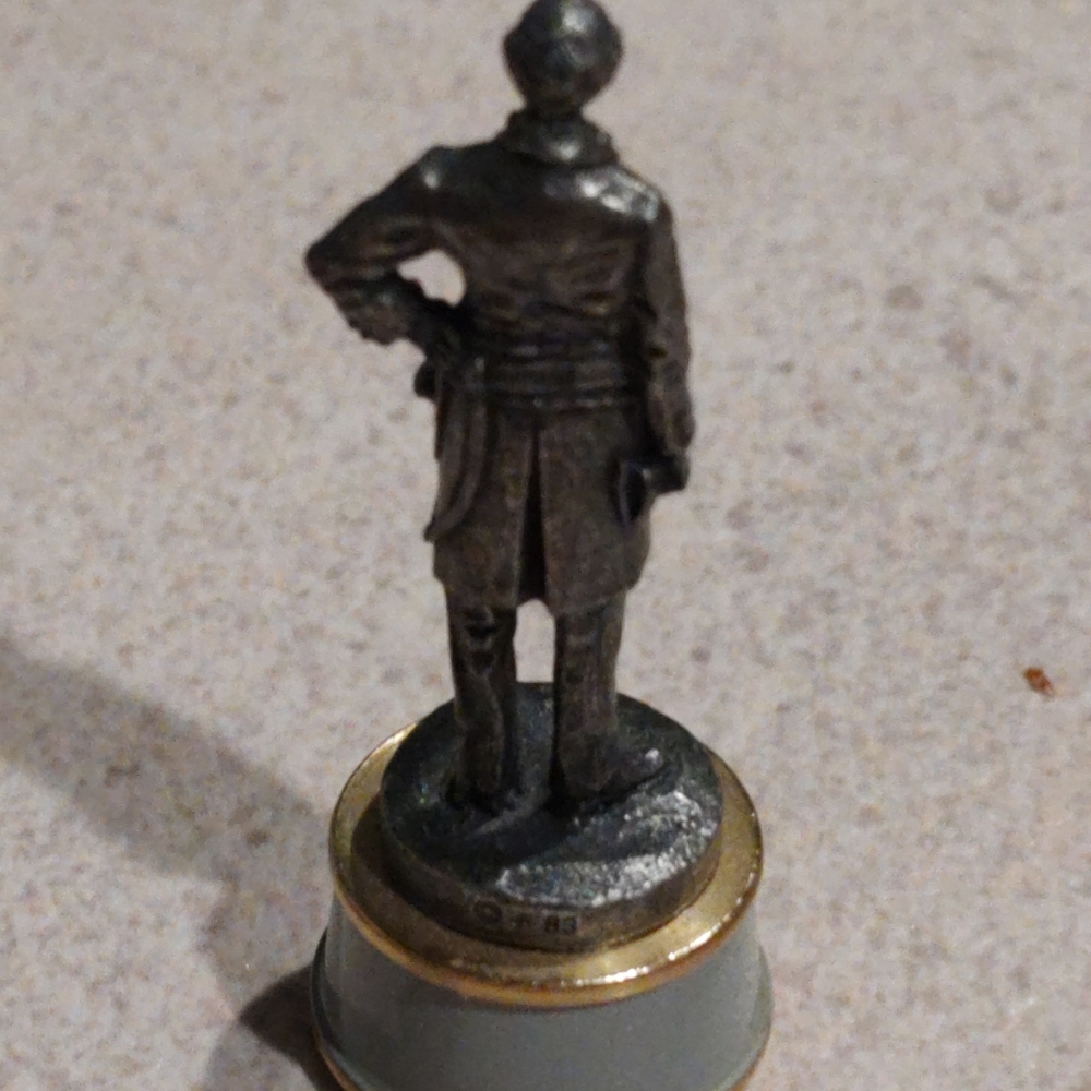 Franklin Mint Civil War Gettysburg Edition Pewter Chess King piece Robert E. Lee